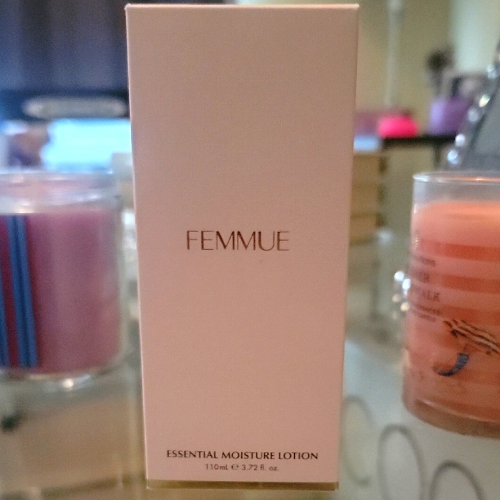 Femmue Essential Moisture Lotion. 3.72oz. Brand New.